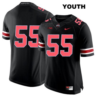 Youth NCAA Ohio State Buckeyes Malik Barrow #55 College Stitched No Name Authentic Nike Red Number Black Football Jersey EB20W21UU